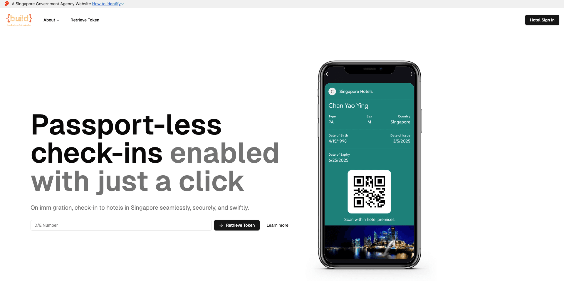 Passport-less check-in