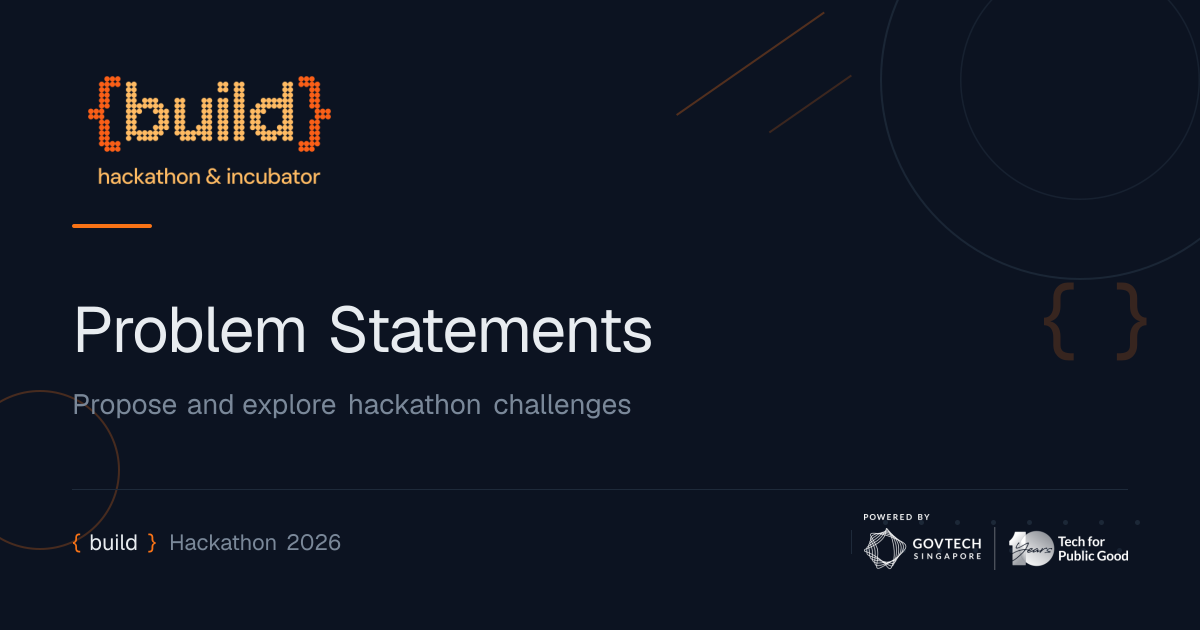 Problem Statements | {build} Hackathon