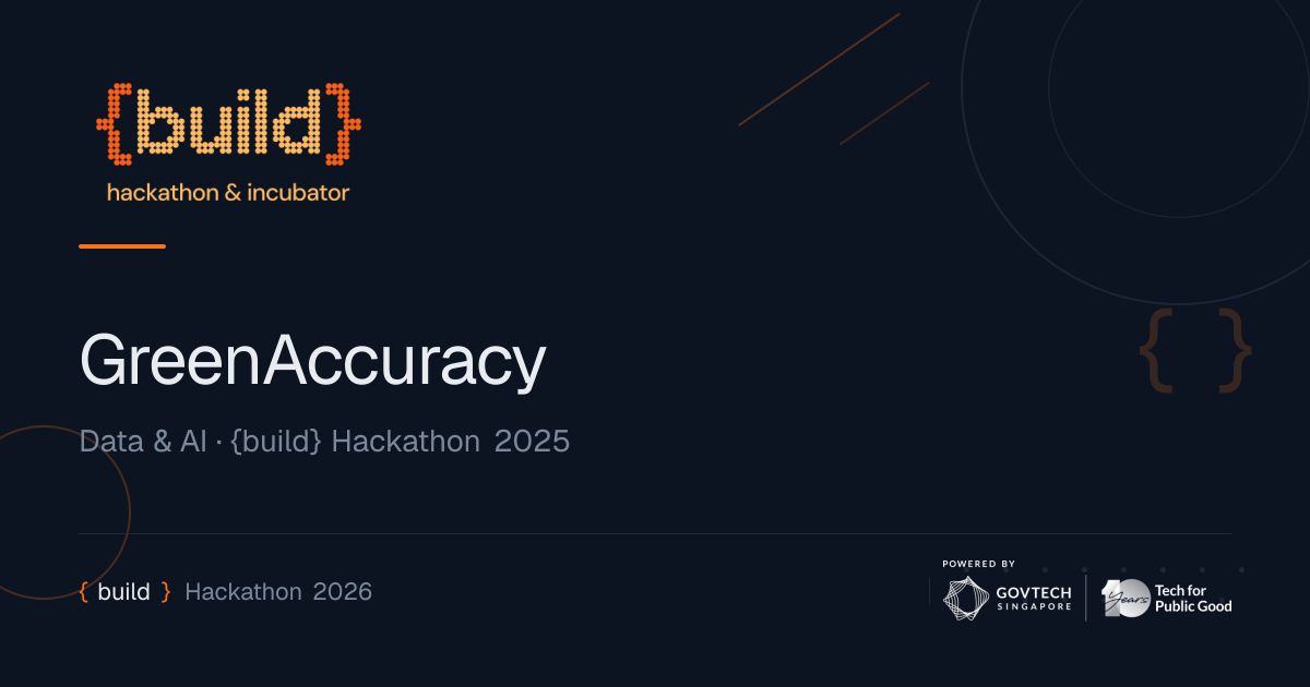 GreenAccuracy | {build} Hackathon