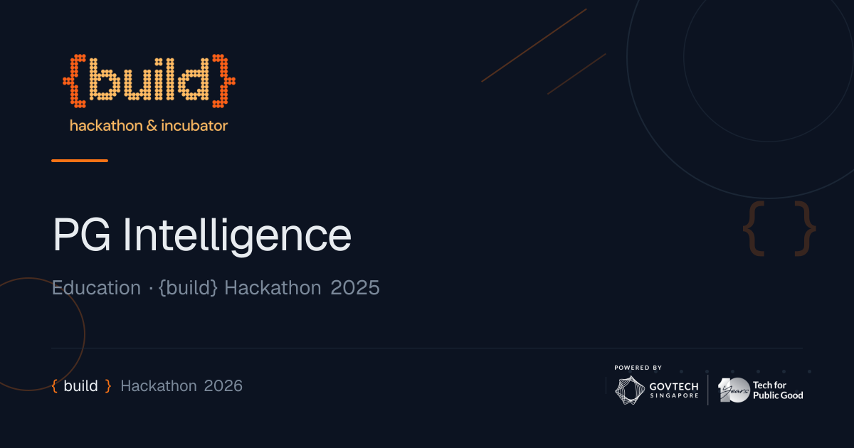 PG Intelligence | {build} Hackathon