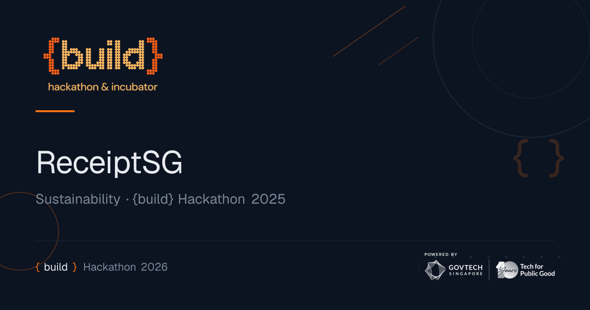 ReceiptSG | {build} Hackathon