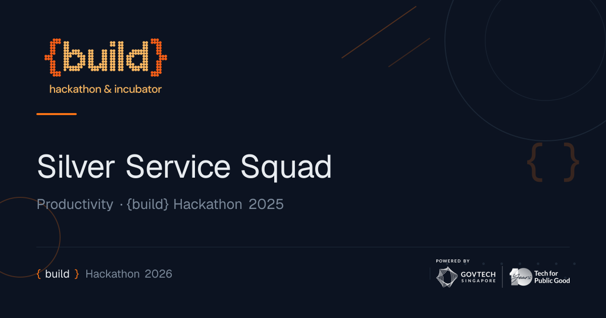 Silver Service Squad | {build} Hackathon
