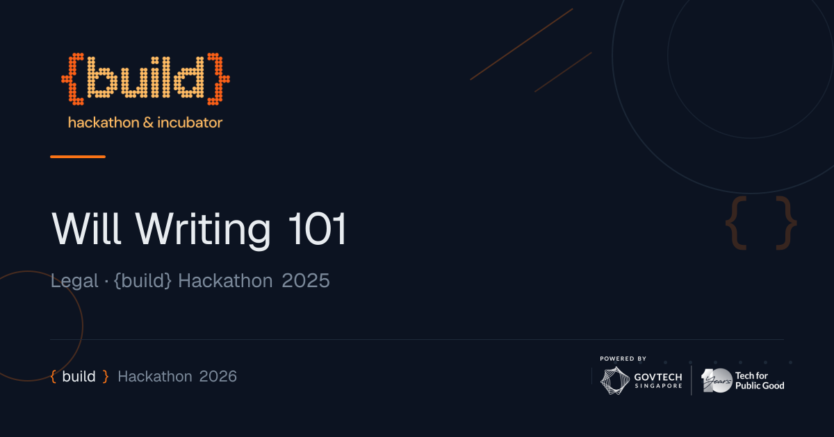 Will Writing 101 | {build} Hackathon